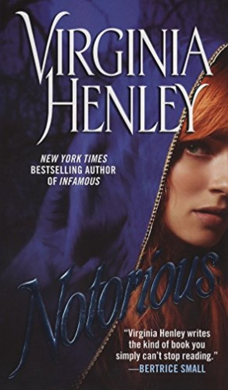 Book cover for "Notorious" by Virginia Henley