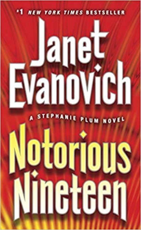 Book cover for "Notorious Nineteen" by Janet Evanovich