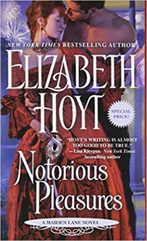 Book cover for "Notorious Pleasures" by Elizabeth Hoyt