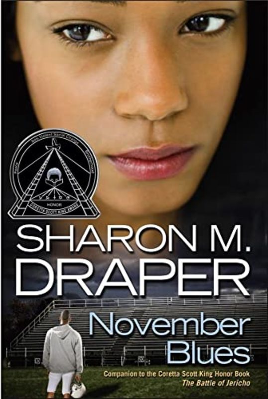 Book cover for "November Blues" by Sharon M Draper
