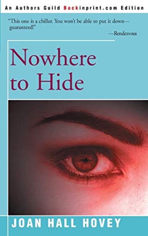 Book cover for "Nowhere to Hide" by Joan Hall Hovey