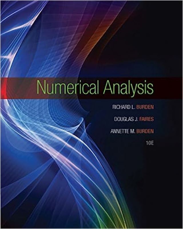 Book cover for "Numerical Analysis" by Richard L. Burden