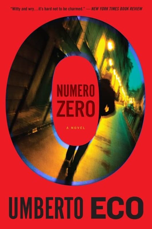 Book cover for "Numero Zero" by Umberto Eco