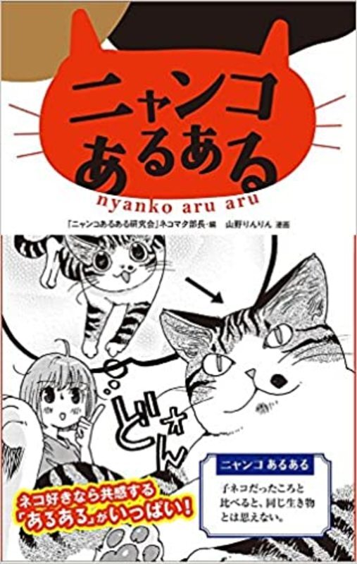 Book cover for "Nyanko Aruaru" by Rinrin Yamano