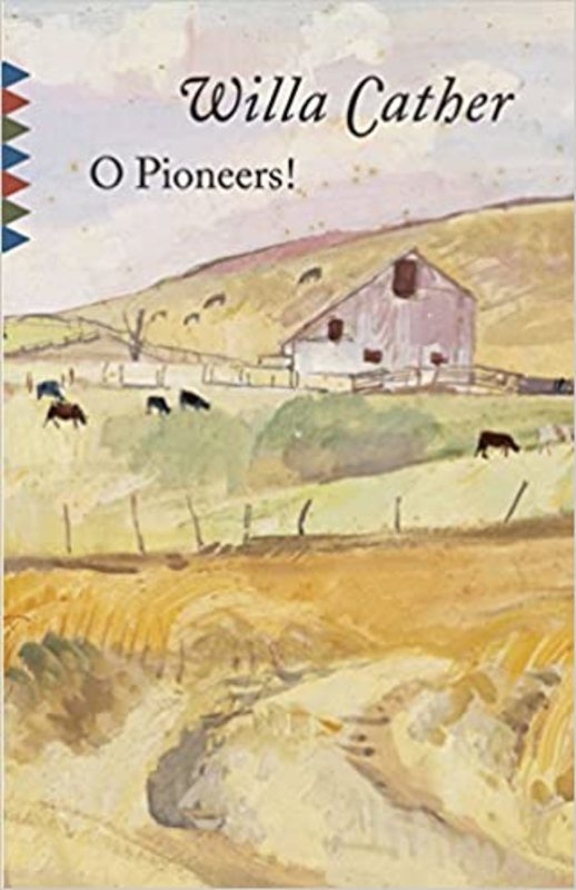 Book cover for "O Pioneers!" by Willa Cather