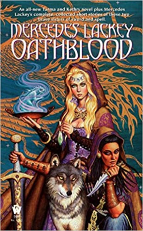 Book cover for "Oathblood" by Mercedes Lackey