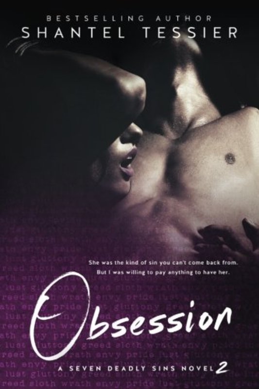 Book cover for "Obsession" by Shantel Tessier