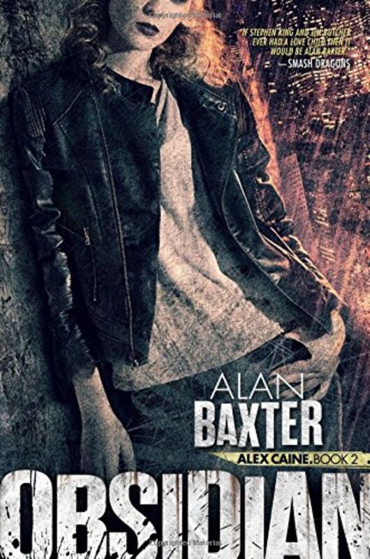 Book cover for "Obsidian" by Alan Baxter
