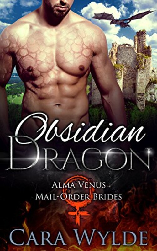 Book cover for "Obsidian Dragon" by Cara Wylde