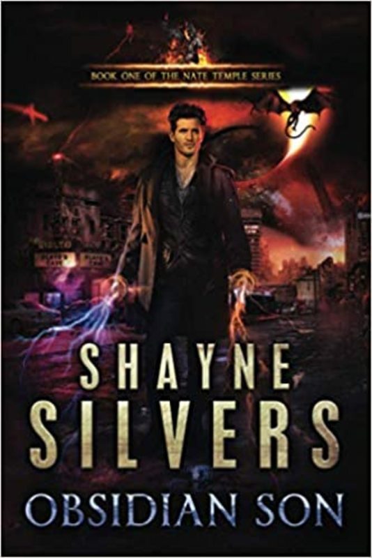 Book cover for "Obsidian Son" by Shayne Silvers