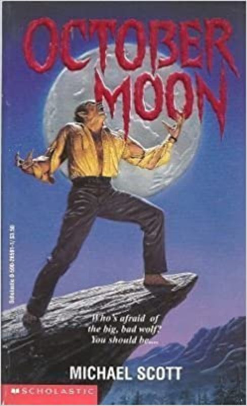 Book cover for "October Moon" by Michael Scott