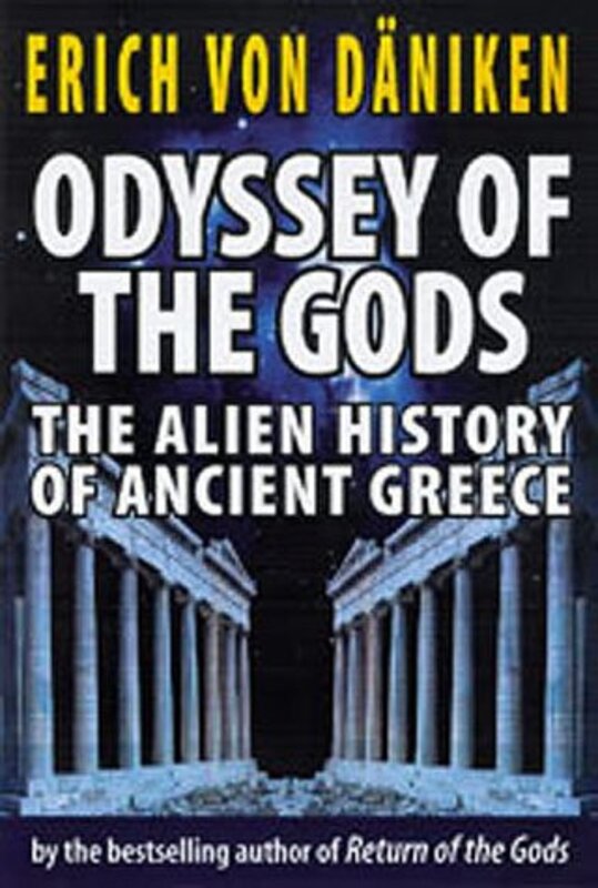 Book cover for "Odyssey of the Gods" by Erich von Däniken