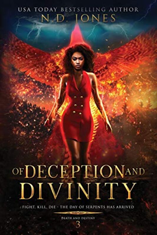 Book cover for "Of Deception and Divinity" by ND Jones