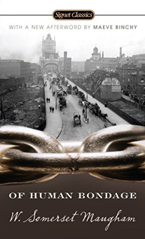 Book cover for "Of Human Bondage" by W Somerset Maugham