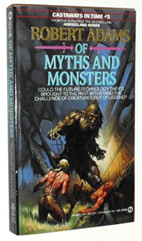 Book cover for "Of Myths and Monsters" by Robert Adams