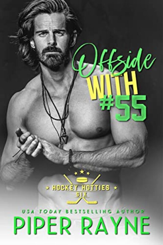 Book cover for "Offside with #55" by Piper Rayne