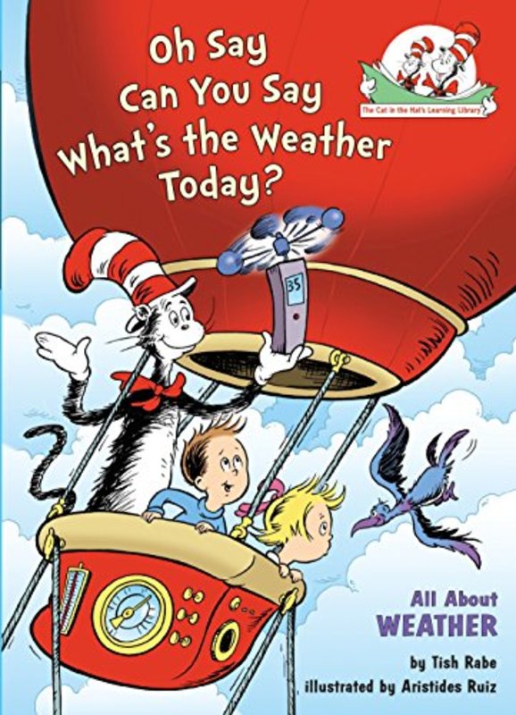 Book cover for "Oh Say Can You Say What's the Weather Today?" by Tish Rabe