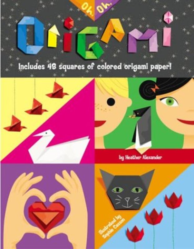 Book cover for "Oh, Oh, Origami" by Heather Alexander