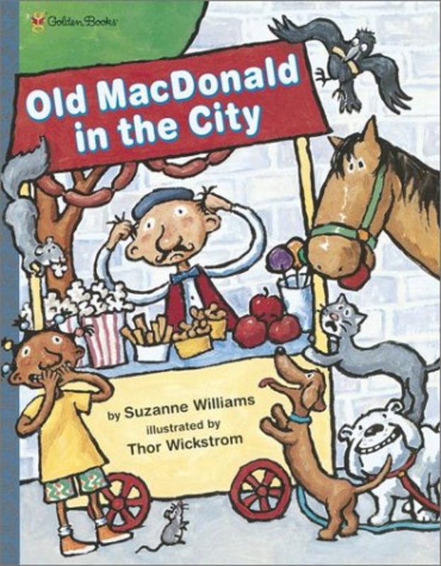 Book cover for "Old MacDonald in the City" by Suzanne Williams