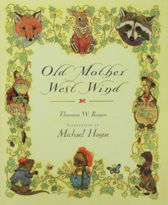 Book cover for "Old Mother West Wind" by Thornton W Burgess