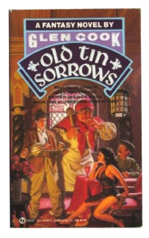 Book cover for "Old Tin Sorrows" by Glen Cook