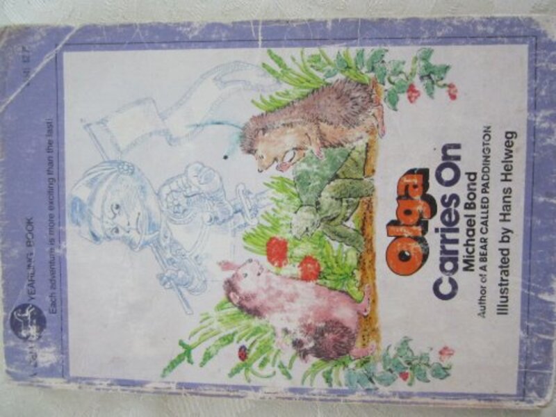 Book cover for "Olga Carries On" by Michael Bond
