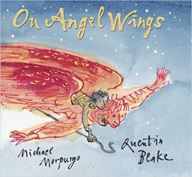 Book cover for "On Angel Wings" by Michael Morpurgo