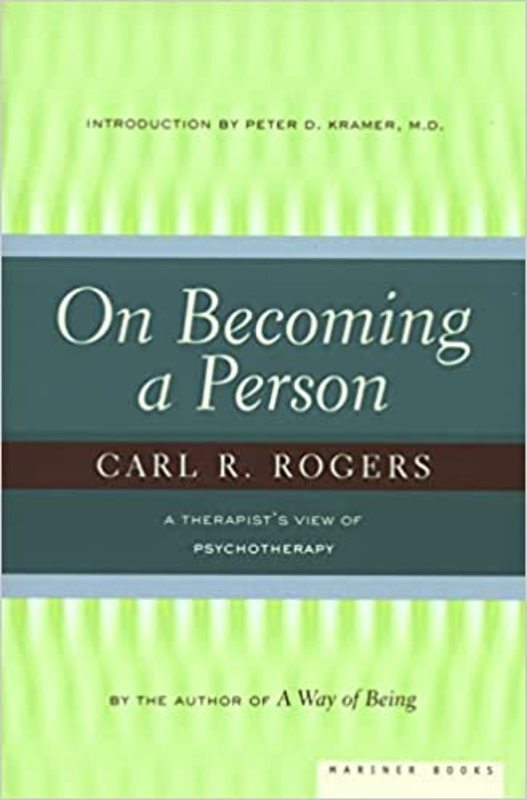 Book cover for "On Becoming a Person" by Carl Rogers