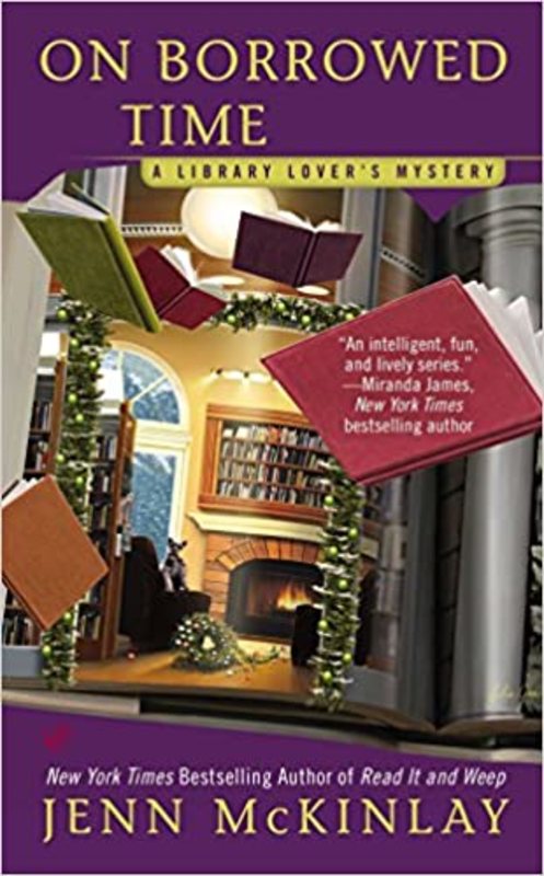 Book cover for "On Borrowed Time" by Jenn McKinlay