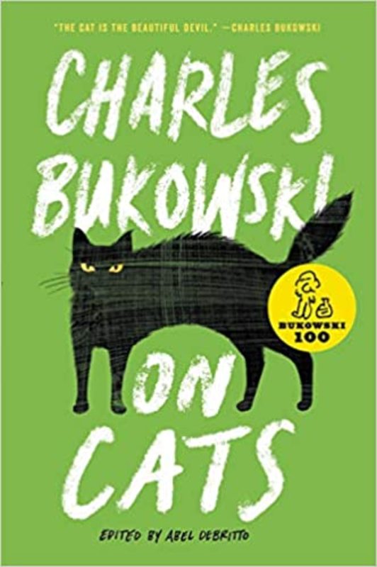 Book cover for "On Cats" by Charles Bukowski