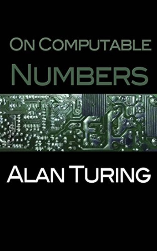 Book cover for "On Computable Numbers" by Alan Turing