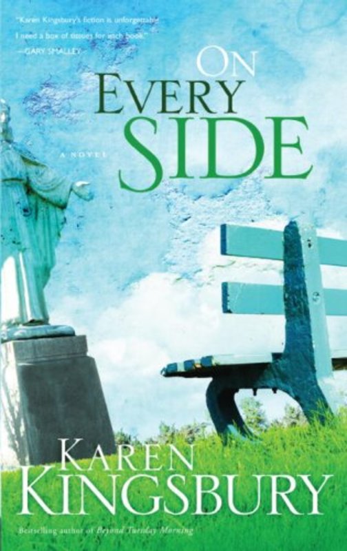 Book cover for "On Every Side" by Karen Kingsbury