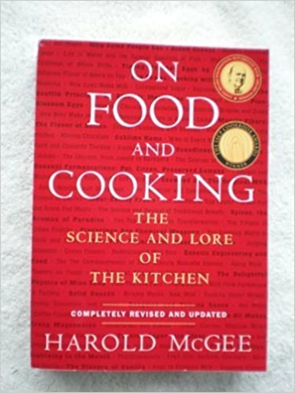 Book cover for "On Food and Cooking" by Harold McGee