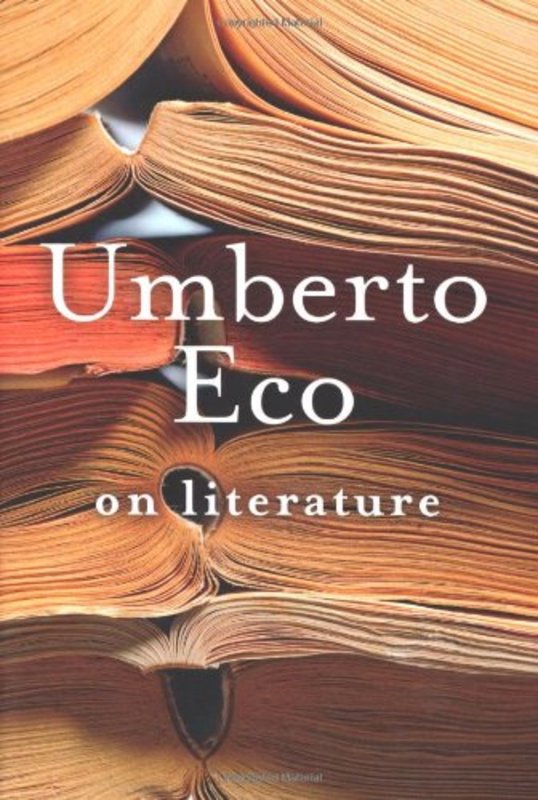 Book cover for "On Literature" by Umberto Eco