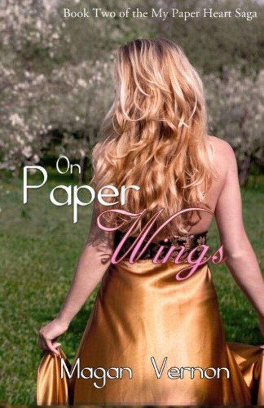 Book cover for "On Paper Wings" by Magan Vernon