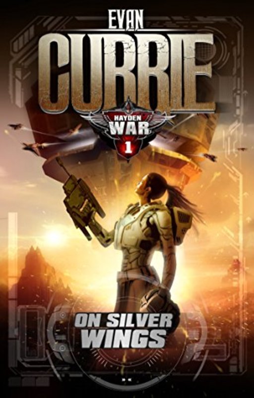 Book cover for "On Silver Wings" by Evan Currie