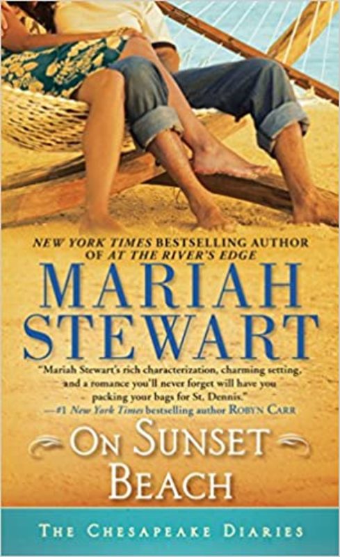 Book cover for "On Sunset Beach" by Mariah Stewart