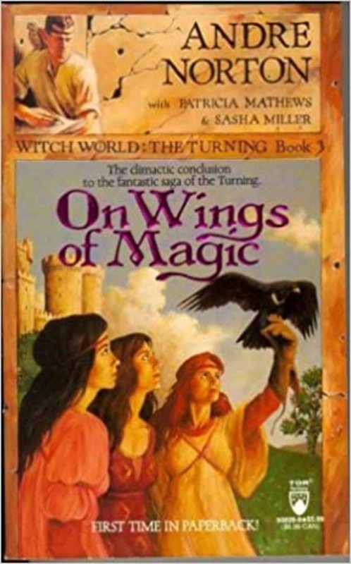Book cover for "On Wings of Magic" by Andre Norton