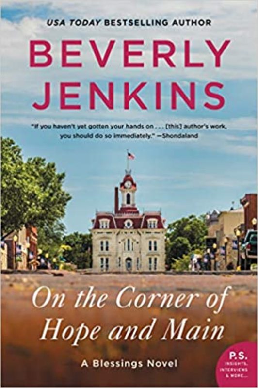 Book cover for "On the Corner of Hope and Main" by Beverly Jenkins