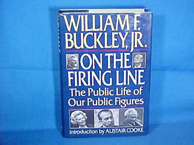 Book cover for "On the Firing Line" by William F Buckley Jr