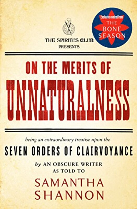 Book cover for "On the Merits of Unnaturalness" by Samantha Shannon