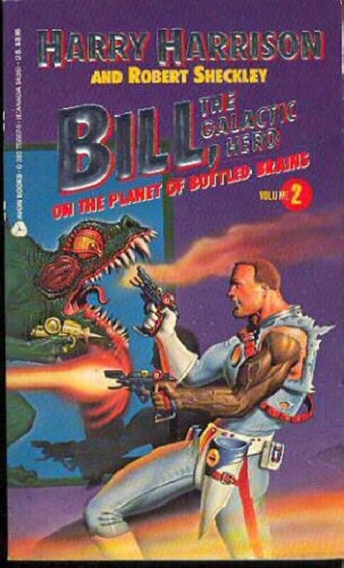 Book cover for "On the Planet of Bottled Brains" by Harry Harrison