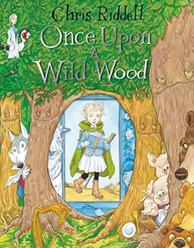 Book cover for "Once Upon a Wild Wood" by Chris Riddell