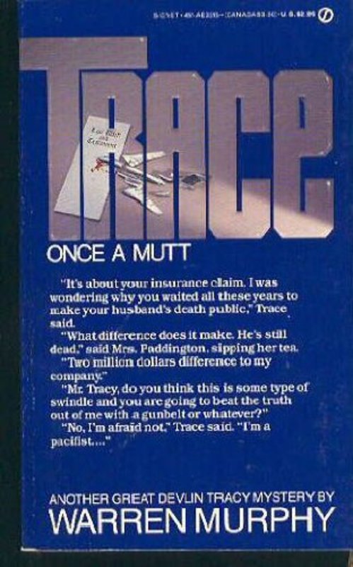 Book cover for "Once a Mutt" by Warren Murphy