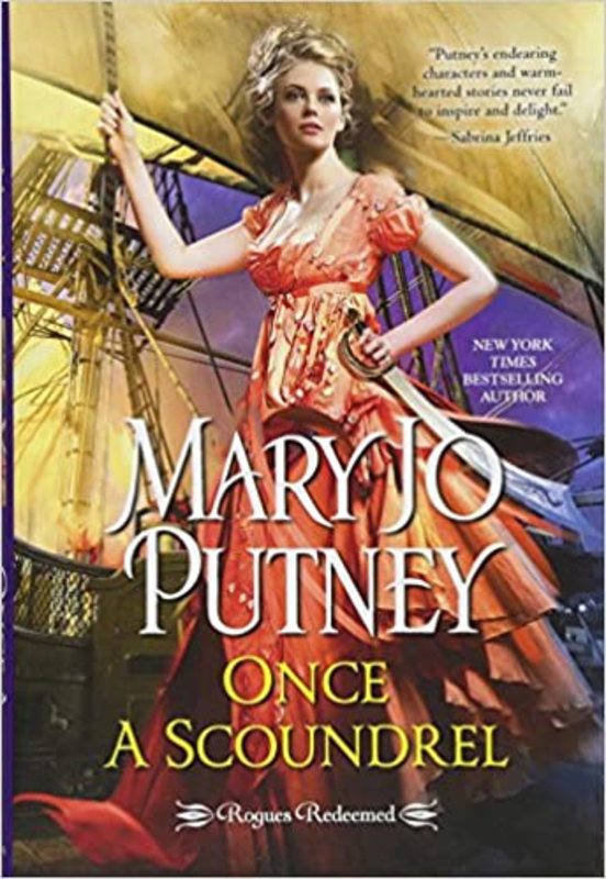 Book cover for "Once a Scoundrel" by Mary Jo Putney