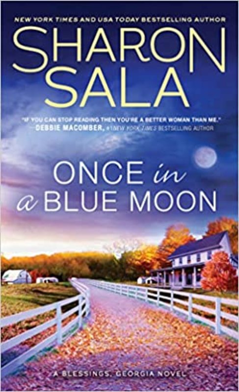 Book cover for "Once in a Blue Moon" by Sharon Sala