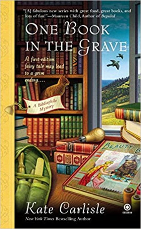 Book cover for "One Book in the Grave" by Kate Carlisle