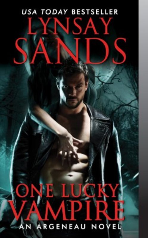 Book cover for "One Lucky Vampire" by Lynsay Sands