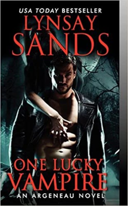 Book cover for "One Lucky Vampire" by Lynsay Sands