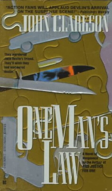 Book cover for "One Man's Law" by John Clarkson
